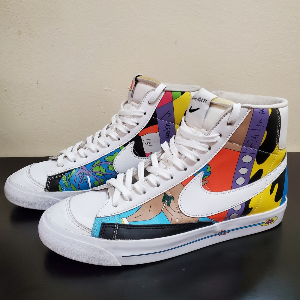 Nike Blazer Mid '77 Sneakers Flyleather "Ruohan Wang" sneaker Shoes